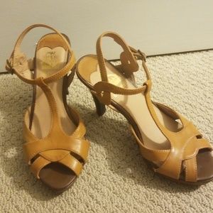 Open toe strappy heels